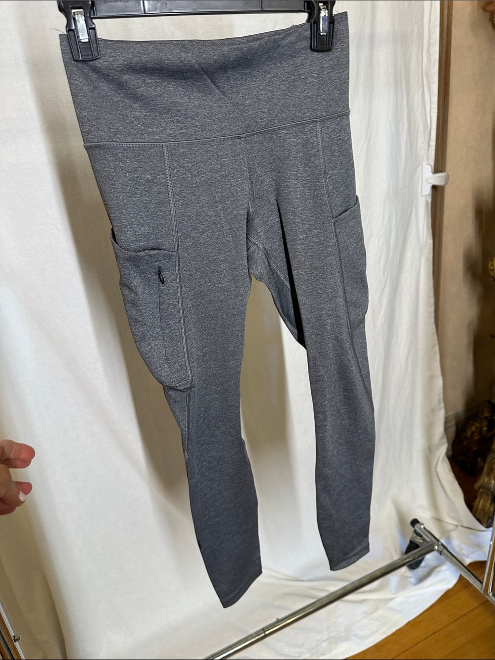Athleta Charcoal Gray High-Rise Pocket Leggings